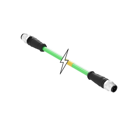 Woodhead MIC 4P M/MP ST/ST D-CODED 0.5M E11A06012M005